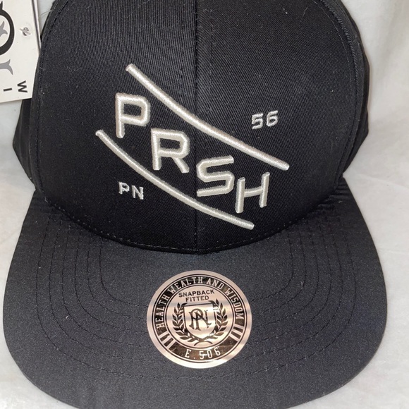 Parish Nation Black & Cream SnapBack Baseball Hat - Picture 2 of 9